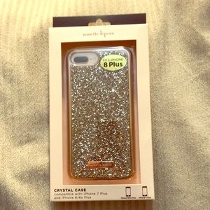 Nanette Lepore Crystal phone case Bronze & Silver